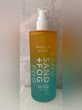 ✨New✨Sand + Fog: Hyaluronic Body Serum Vanilla Musk Scent (240 mL glass bottle)